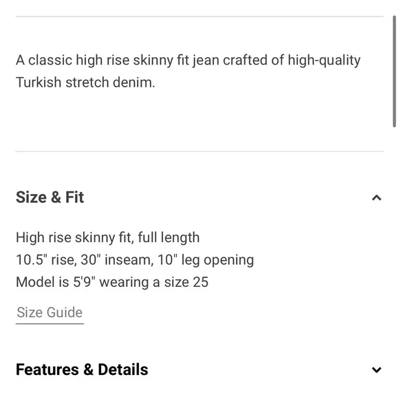 Nina Rag And Bone Size Chart Rag Bone Nina Jeans